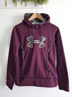 Under Armour UA Storm Caliber Big Logo Hoodie Plum Camo SM/P